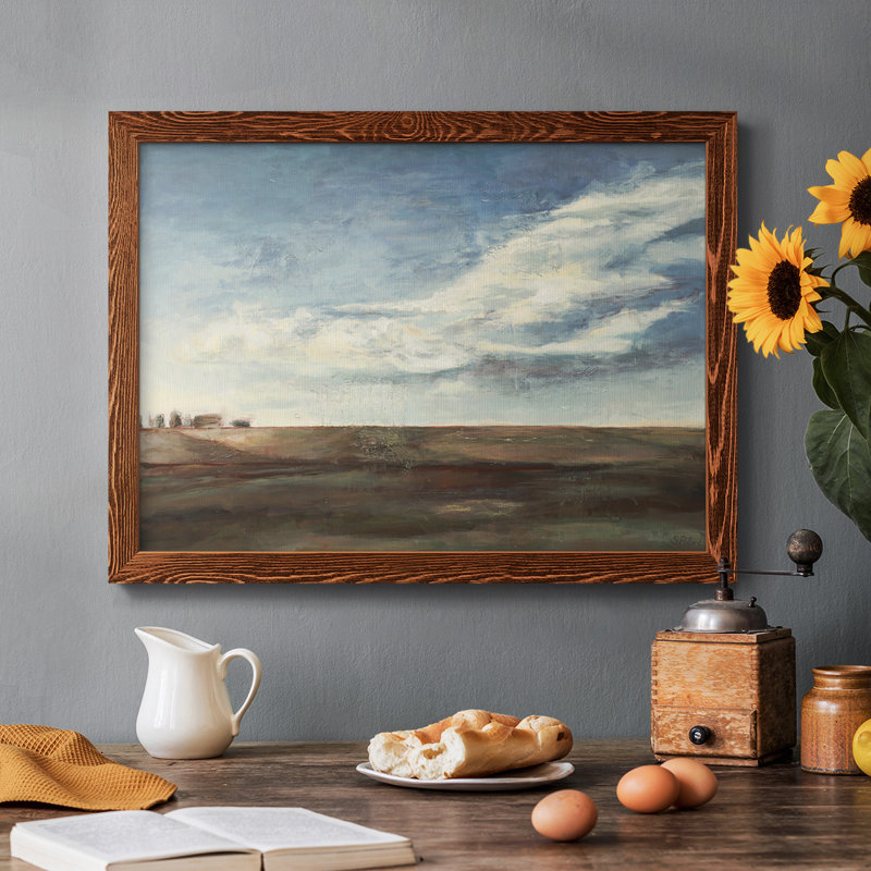 «Coming Storm», peinture sur toile encadrée, Érable, H 26 po x l 38 po x P 1,5 po
