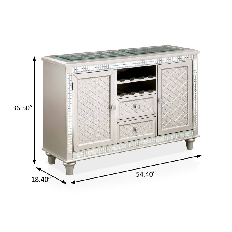 Desserte transitionnelle l 54,4 po, champagne