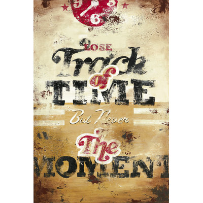 «The Commitment To Being Présent» par Rodney White, affiche vintage sur toile tendue