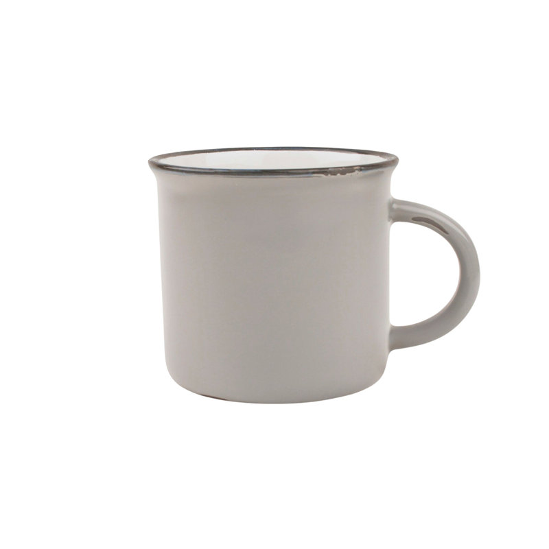 Greyscale Ceramic 16oz Coffee Mugs Set of 4