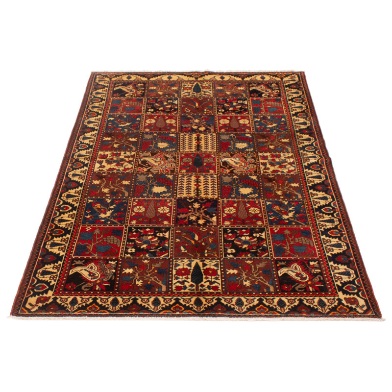 Tapis rouge rétro Kayseri 5 pi 3 po x 8 pi 2 po