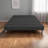 Classic Gray King Size Modern Upholstered Tool-Free Quick Setup Platform Bed Frame Foundation-1483683810