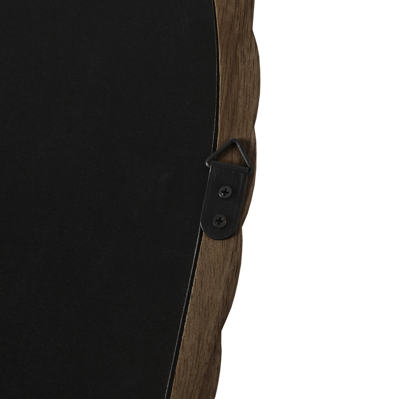 Montra Arched Braided Wood Wall Mirror, Brown