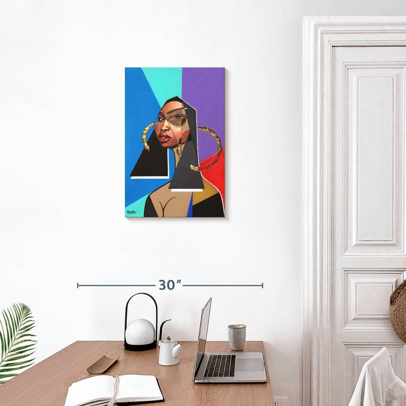 Leisha Black Mona Lisa, 24" H x 16" W