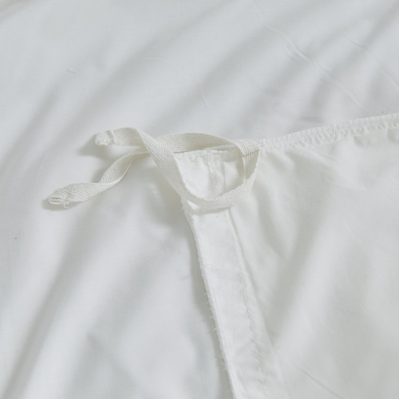 Cloud White Pima Cotton Percale Queen Duvet Set
