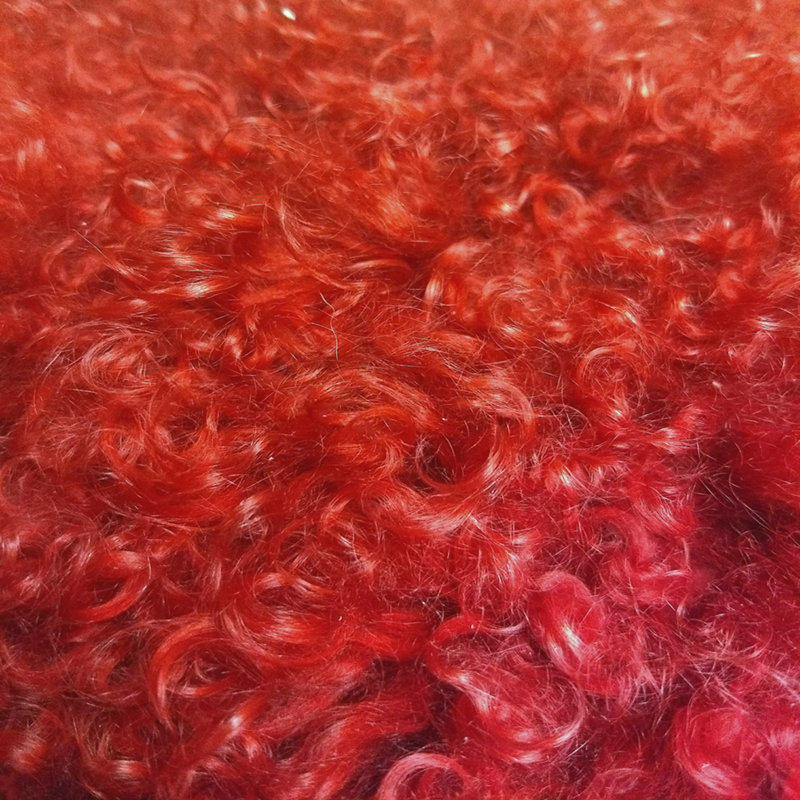 15" X 25" Lambswool Down Throw Pillow, Red, 15" X 25"