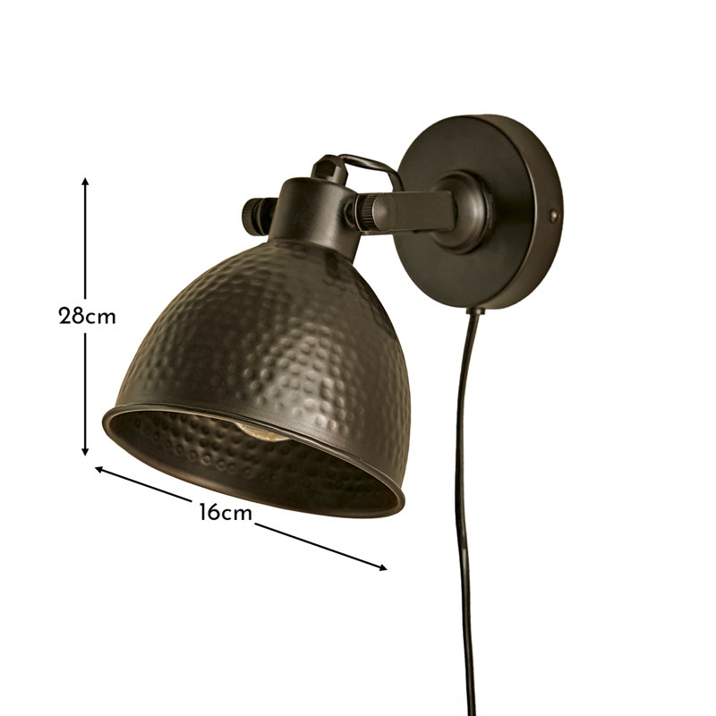Adoram Plug-in Wallchiere, Black