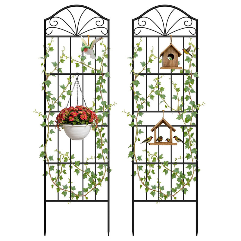 Treillis en métal pour plantes grimpantes d'extérieur, 70 po x 19,7 po