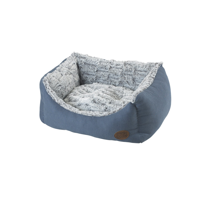 Popcorn Polyester Pet Bed, Teal, 53.34cm W x 53.34cm D