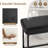 Modern Bar Stools Set Of 2 ,pu Upholstered Counter Height Stools With Steel Frame For Kitchen Island & Home Bar