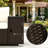 Comfortable Garden Sofa,Patio Sofa,3 Seater Wicker Outdoor Couch