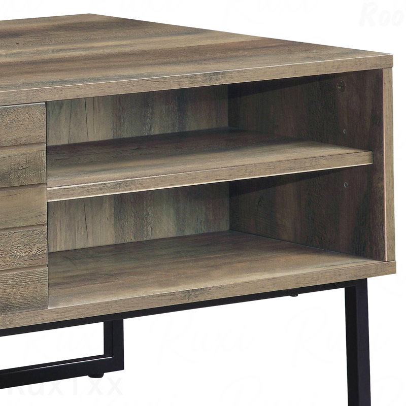 Table basse en chêne rustique