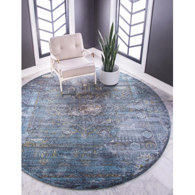 Tapis contemporain de couleur orangée Mulvihill