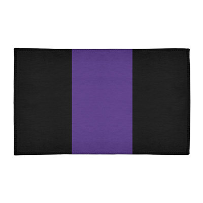 Tapis mauve/noir