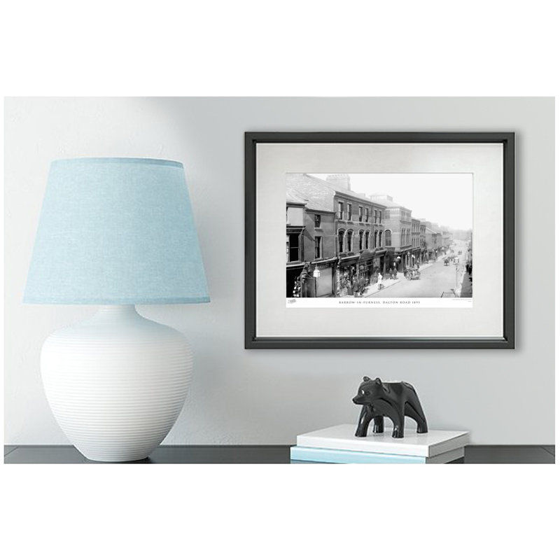 Barrow-in-Furness, Dalton Road 1895 by Francis Frith - Single Picture Frame Print, 28cm H x 36cm W x 2.3cm D