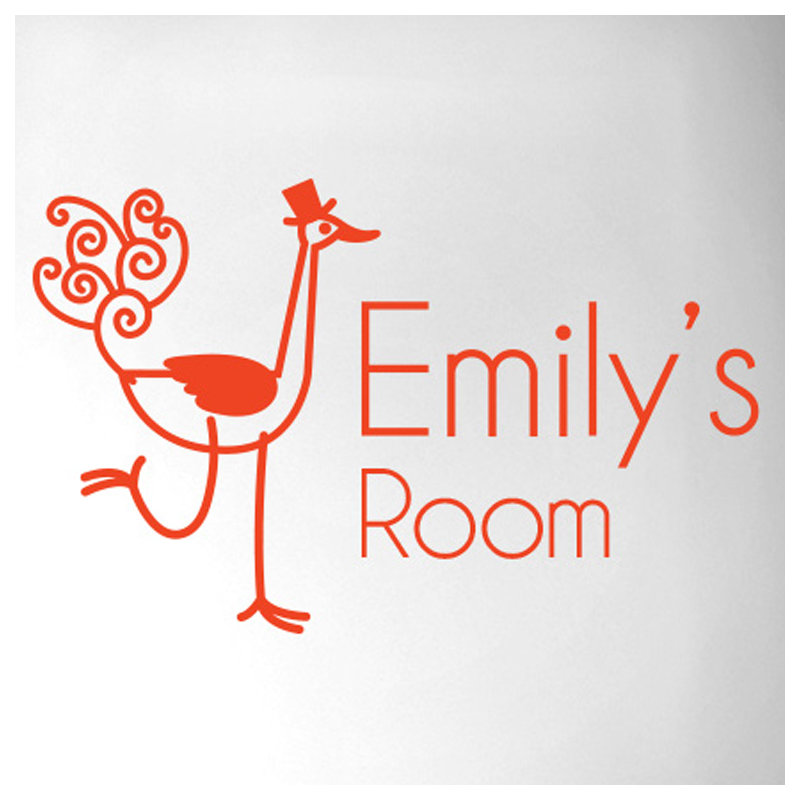 Animals Wall Decal, Orange
