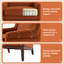 Chaise d'appoint rembourrée 31 po Mid-Century-133591820