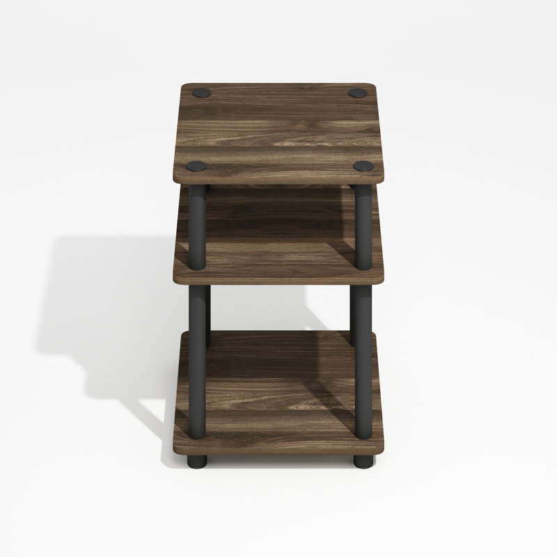 Creekside Easy Assembly Multipurpose Shelf, Brown Walnut/Black