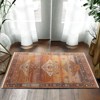 Tapis rétro style bohémien de style sud-ouest Sierra