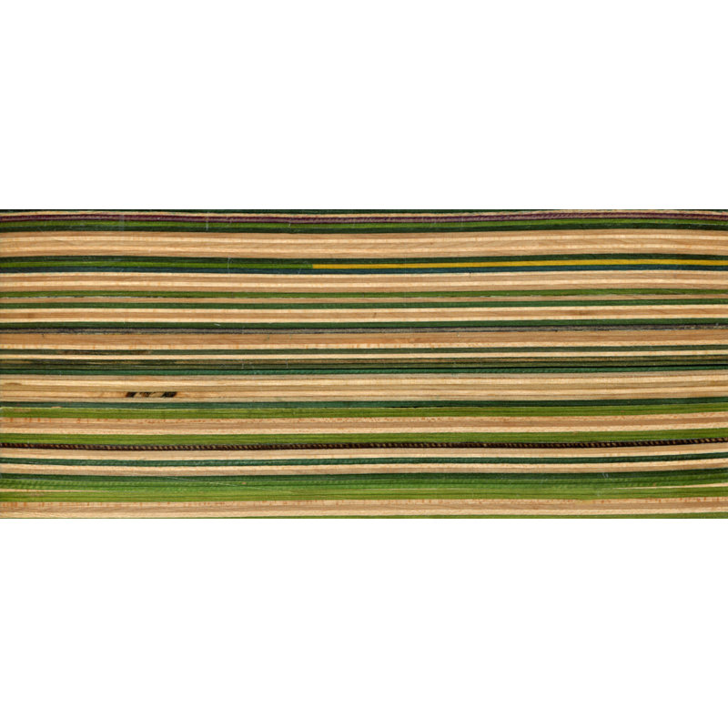 rePly 4" x 10" Ceramic Patterned Tile, Green