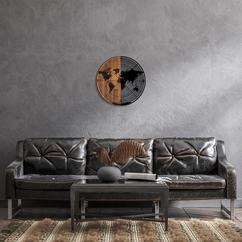 Coastal Map Wall Decor on Wood