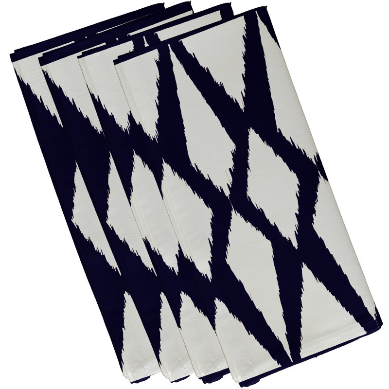 Serviette Figaro, L 18 po x L 18 po, Bleu