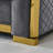 Velvet Luxury Chesterfield Sofa Set, 84 Inches Tufted 3 Seat Couch With Gold Stainless For Living Room,Fabric-1842293908