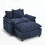 Fauteuil club moderne avec repose-pieds-335454552