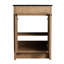 Meuble-lavabo 24 po avec lavabo noir. Portes d'armoire à fermeture en douceur, poignée en métal, tablette réglable. Base en contreplaqué en céramique-2011296707-2011296733