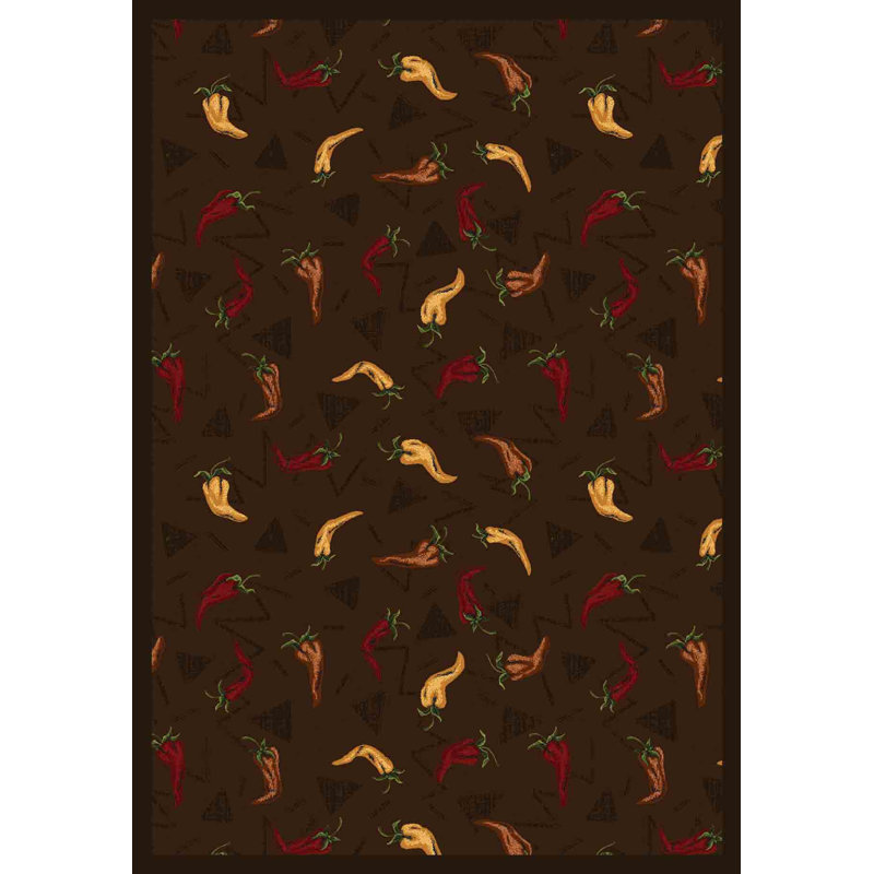 Whimsy Jalepeno Fiesta Area Rug, 3'10" x 5'4"