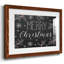 Tableau noir «Merry Christmas» - impression d'un seul cadre-420495822-420495817