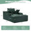 Chaise longue rembourrée en velours côtelé Modern-117430050