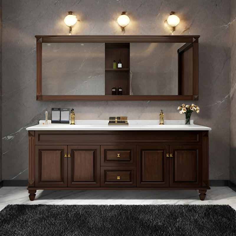 Armoire de salle de bain American, H 31,49 po x l 62,99 po x P 21,65 po 