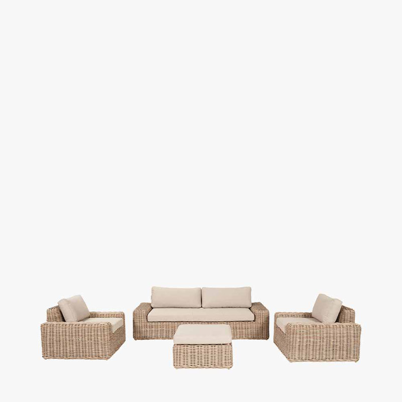 Errin Wicker 4 - Person Seating Group with Cushions