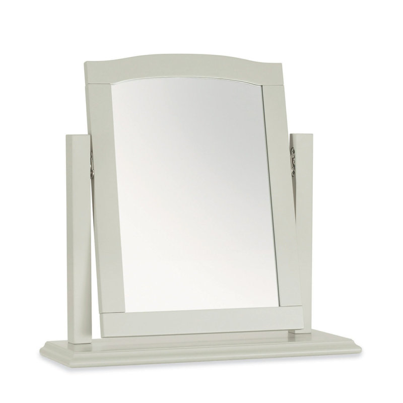 Carolina Wood Flat Wall Mirror, Cotton
