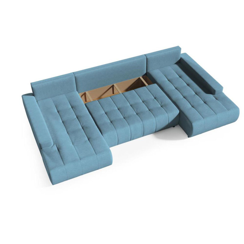 Haussman Corner Sofa Bed, Blue