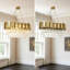 Lustre spectaculaire et unique à 8 lumières avec détails en cristal Hezzie-1273488283