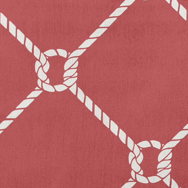 Coussin Ludwig Ahoy, 16 po x 16 po, Rouge Ligonberry