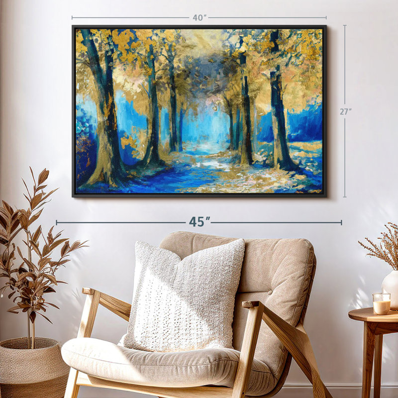 " Abstract Forest ", 40" H x 27" W