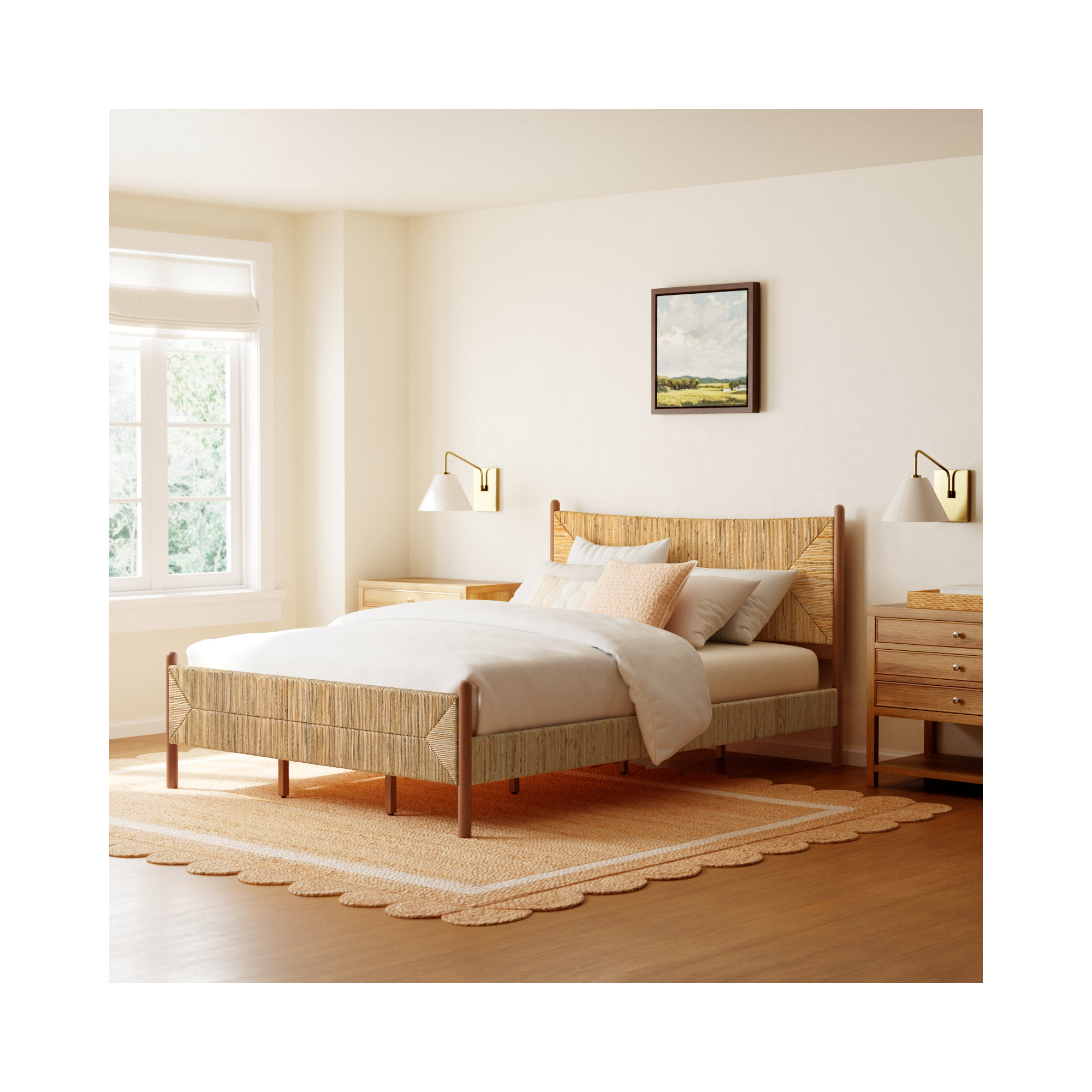 Hornbuckle Banana Stem Bed, Queen