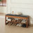 Shoe Stool With 2-Layer Rack