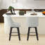 Tabourets de bar et de comptoir Loriell avec structure en bois massif-1010717034-1010717046-1010717036