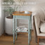 Table de bout carrée rustique Psoma-1979061676