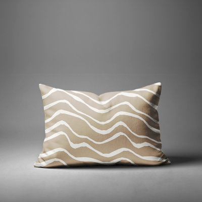 Barnon Abstract Outdoor Reversible Throw Pillow