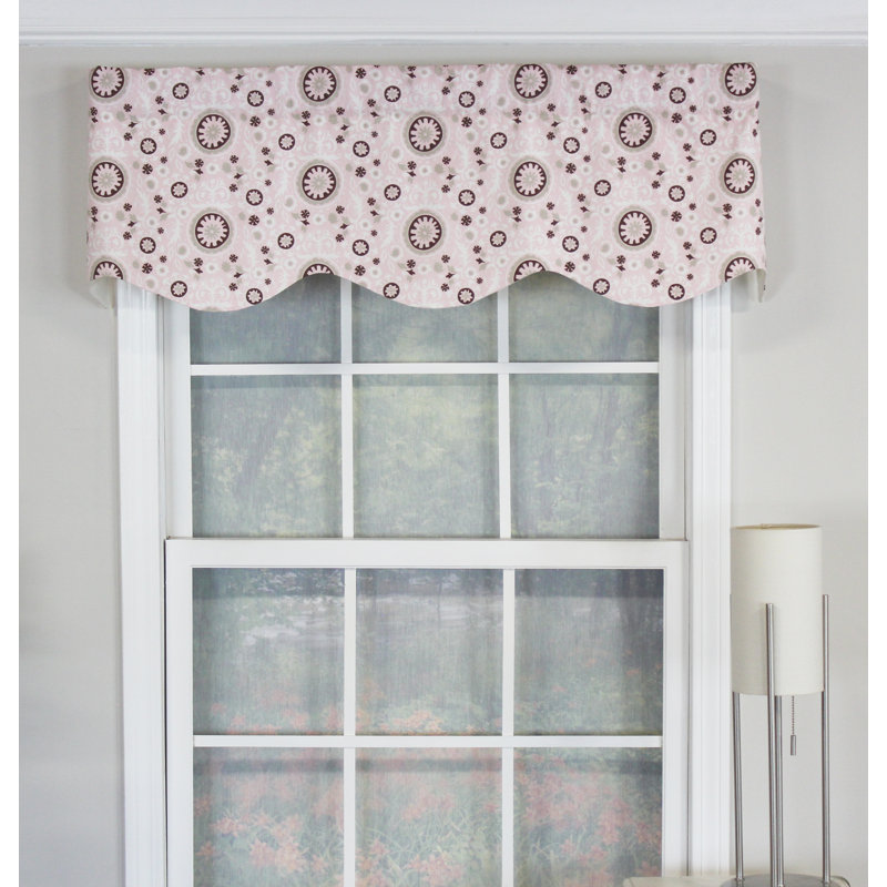 Floral Scalloped Window Valance