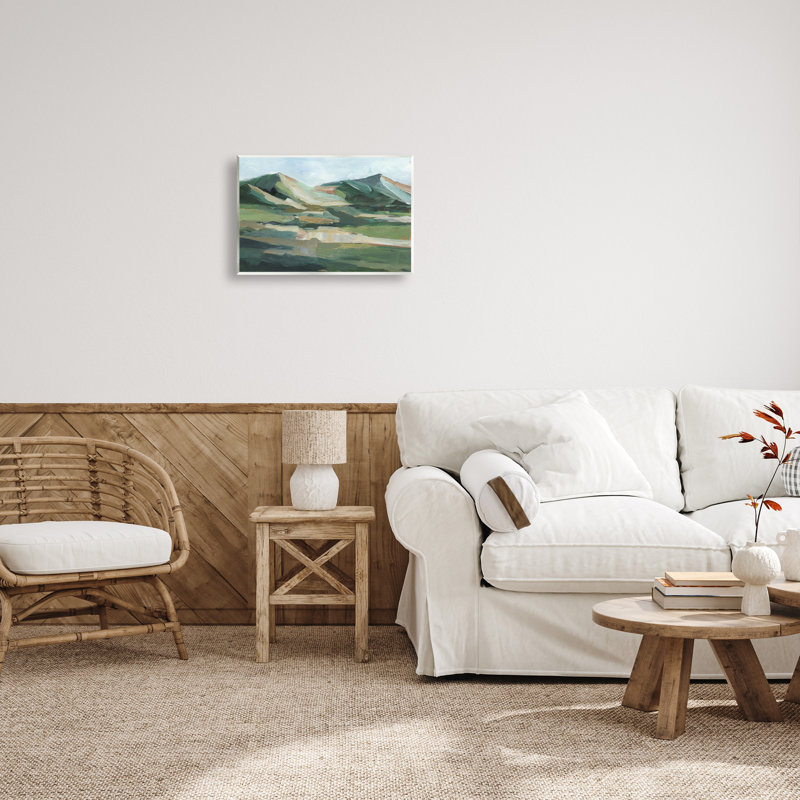 «Brushed Mountain Peaks» par Ethan Harper, Bois sans cadre, H 13 po x l 19 po x P 0,5 po