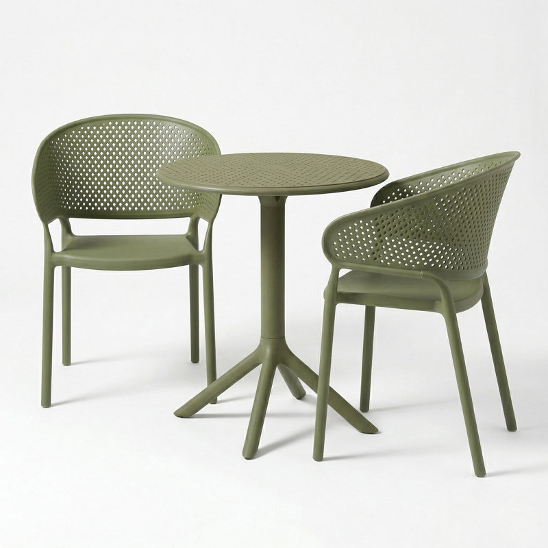 Plastic Patio Dining Set Table,