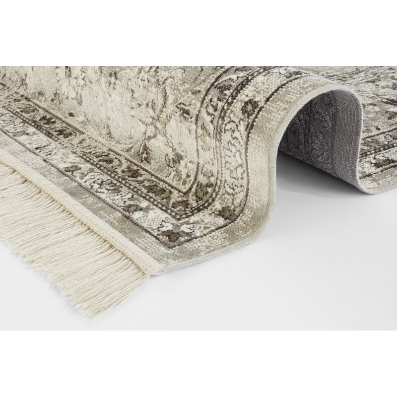 Tufted Cream Rug, Rectangle 135 x 195cm