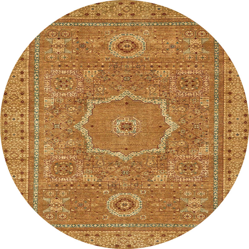 Abstract Indoor Rug, Round 3'
