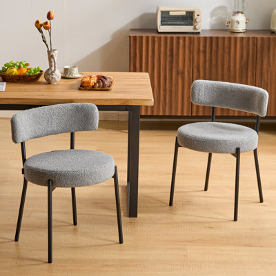 Chaise de salle à manger rembourrée Sherpa